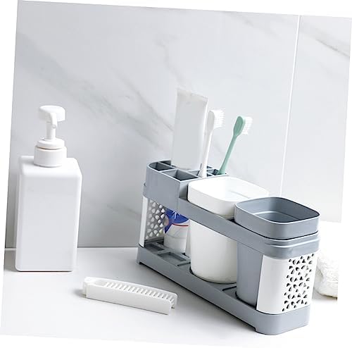 PRETYZOOM Toothbrush Holder with Suction Cup and 5 Slots