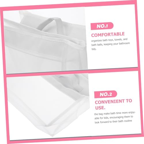 Cabilock Portable Mesh Bath Toy Organizer with Pockets