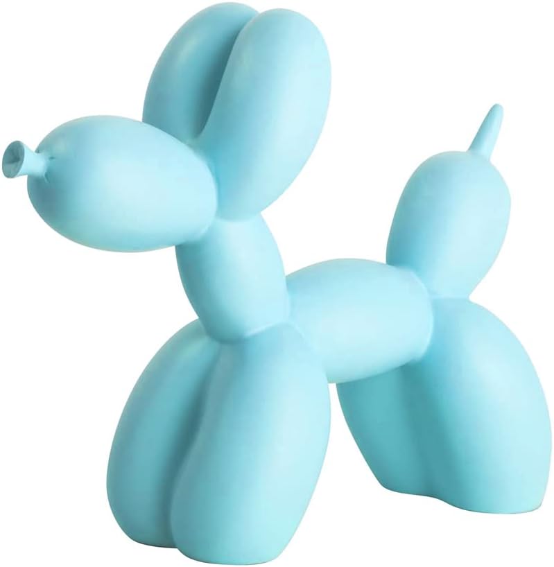 Addzoe Resin Balloon Dog Sculpture - Light Blue