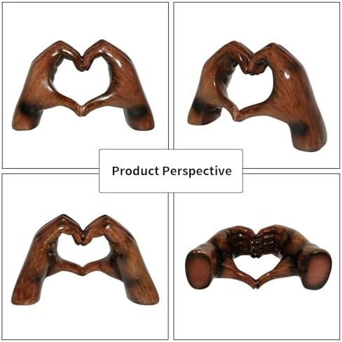 Heart Hands Sculpture Decor for Living Room Office Bedroom
