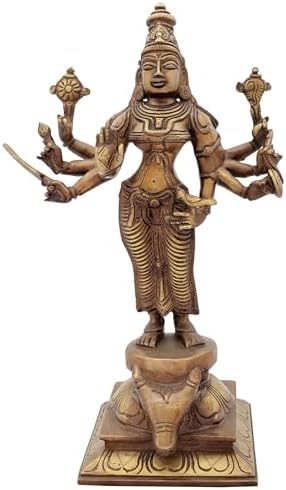 Devi Durga Brass Statue 11 Inch Pooja Mandir Showpiece