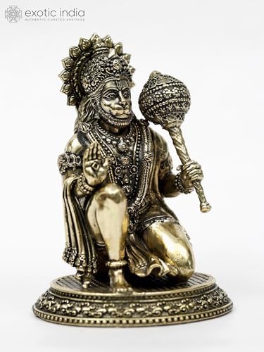 Superfine Brass Hanuman Statue Home Office Decor