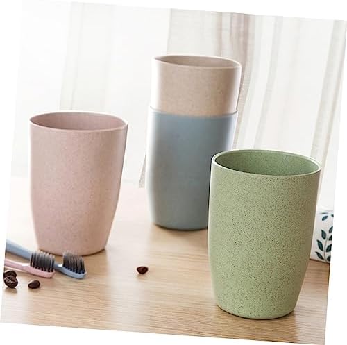 Wheat Stem Bathroom Tumbler Cup Lightweight Stackable