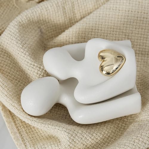 Hugging Couple Statue Ceramic Romantic Gift for Her