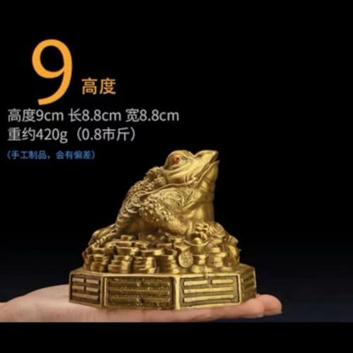 Ecqizer Feng Shui Money Frog Statue