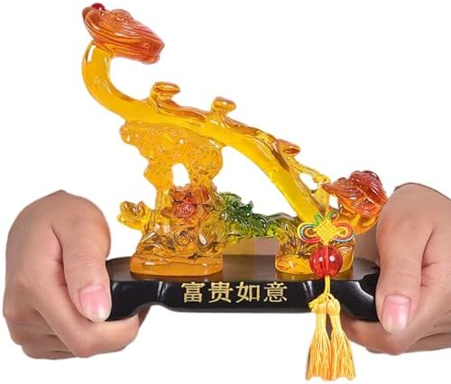 Chinese Feng Shui Resin Wealth Allegory Statue - 1535