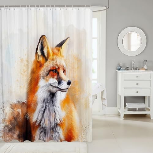 Feelyou Wild Fox Shower Curtain Set 72x72