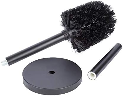 JS Jackson Supplies Sleek Toilet Brush Holder - Matte Black
