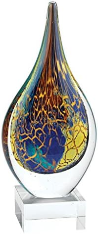 Badash Firestorm Murano Style Glass Sculpture - 12 Tall