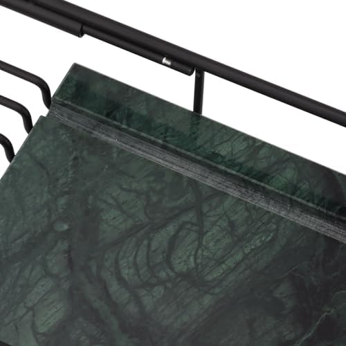 Fafeicy Metal Marble Bathtub Rack - Space Saving Anti Slip
