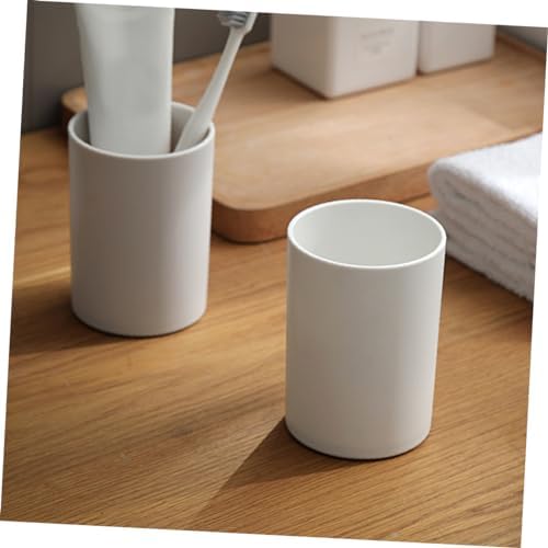PRETYZOOM 2pcs Modern Unbreakable Bathroom Tumbler Cup Pp Material