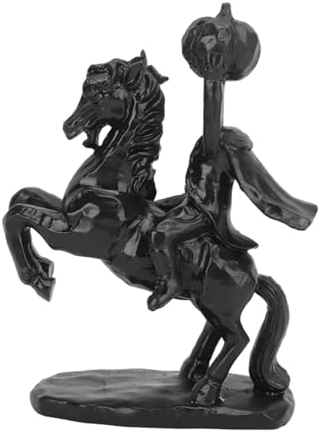 Fdit 22cm Headless Horseman Halloween Statue