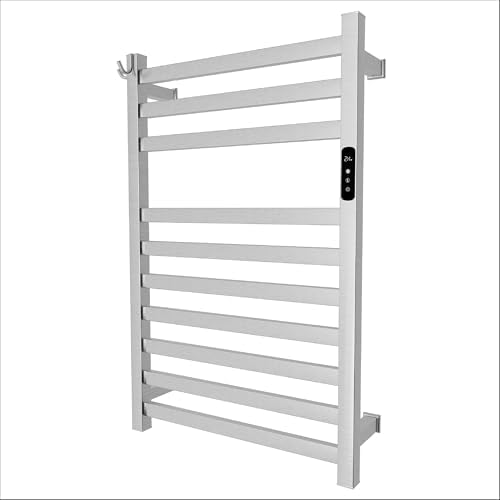 Brandon Basics Wall Mounted Electric Towel Warmer with Wi-Fi Timer