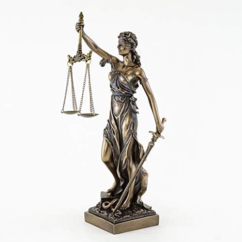 Top Collection Bronze Finish Lady Justice Statue 125 Inch