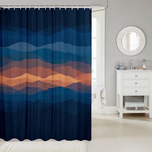 Feelyou Geometric Shower Curtain Set for Kids