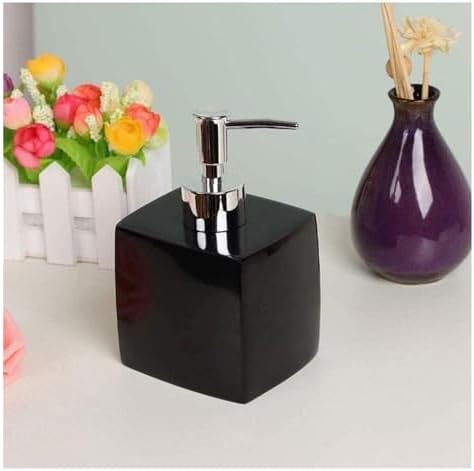 WZBNHYU Square Soap Dispenser Set Black