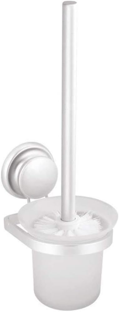 Toilet Brush with Mega Suction Cup - Aluminum