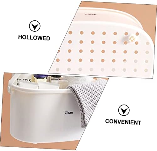 WOONEKY 1pc PP Material Bathroom Organizer Storage Basket
