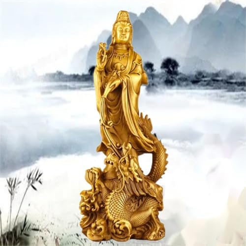 Ecqizer Feng Shui Guan Yin Buddha Statue Decor