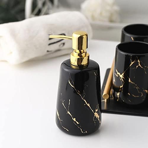 5-Piece Ceramic Bathroom Soap Dispenser Set