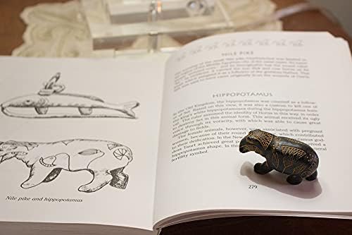 Discoveries Egyptian Imports Black Hippo Statue 2 Made in Egypt 1