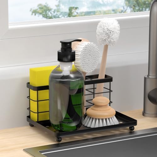 Luxspire 3-Slot Toothbrush Holder Black Stainless Steel