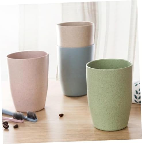 WOONEKY Bathroom Tooth Mug Made from Wheat Stem 1