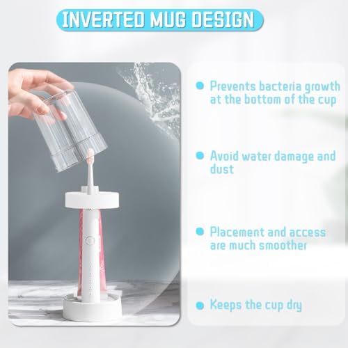 GTILE 2 Pack Toothbrush Holder with Cup and Cover