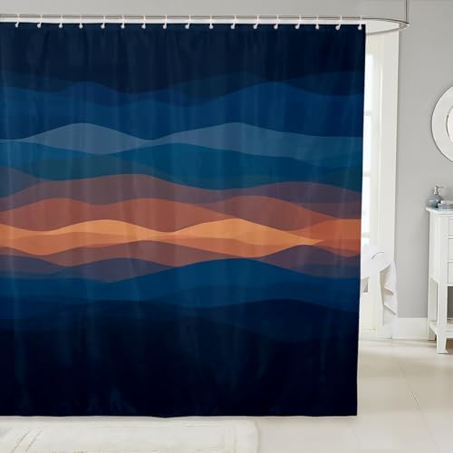 Feelyou Geometric Shower Curtain Set for Kids