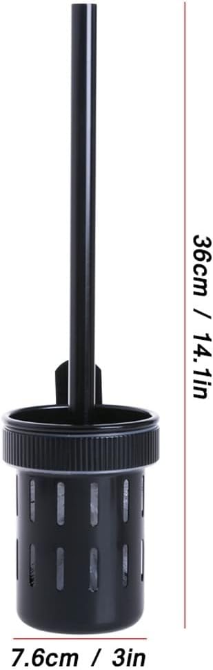 Toilet Brush and Holder Set - Black 360 Cleaning