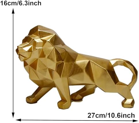 Wisifayardin Golden Lion Sculpture Resin Statue
