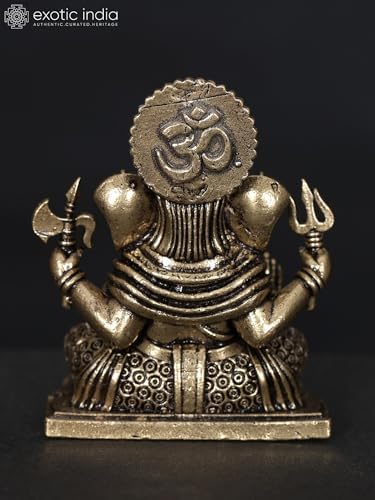 Small Superfine Ganesha Brass Statue for Home Pooja