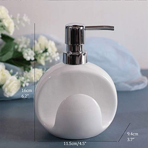 Cute Ceramic Soap Dispenser with Sponge Holder 400ml Black