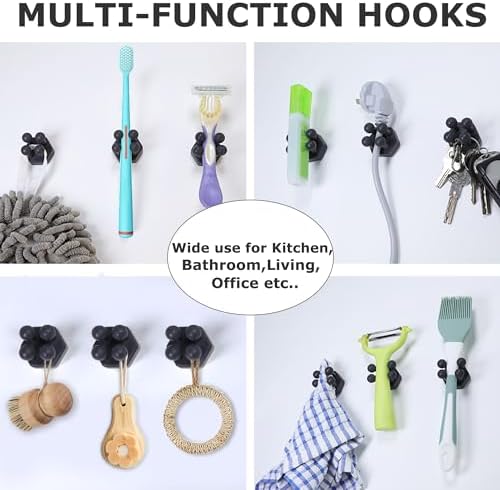 XoYoZo Multi-Function Silicone Hooks for Bathroom and Kitchen
