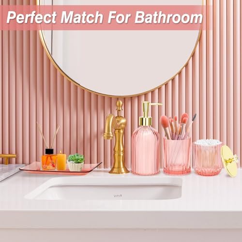 Jenseits Pink Bathroom Accessory Set 4 Pcs