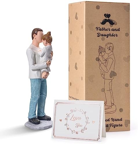 Yuideary Father and Daughter Sculpted Figurines