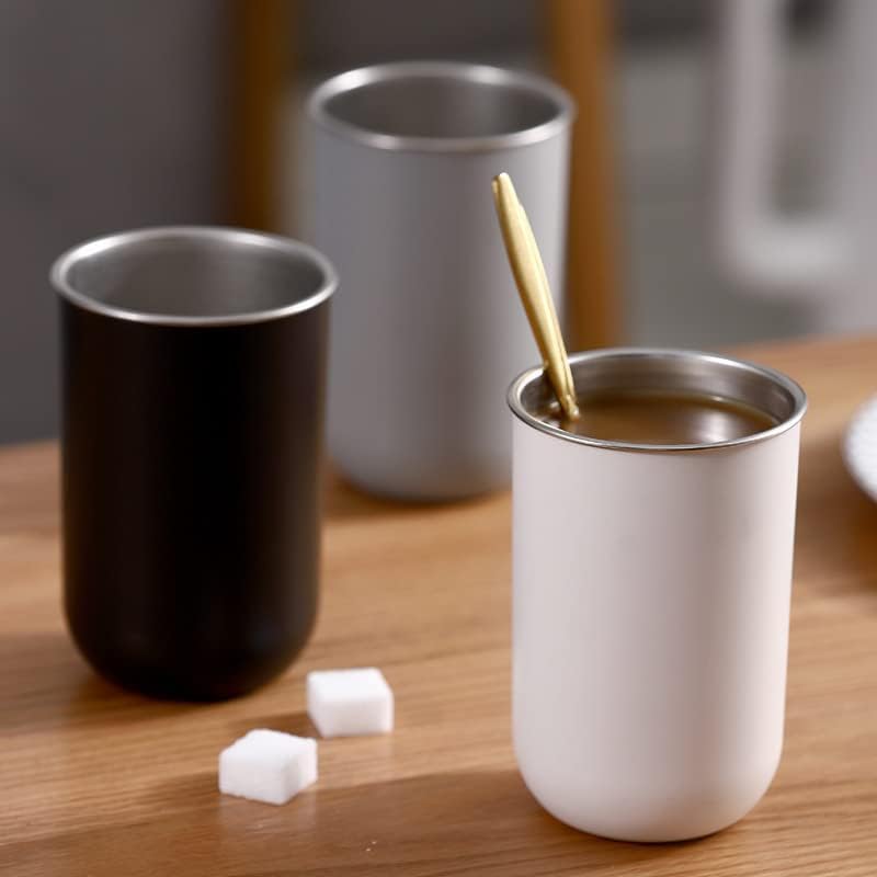 123Arts 2 Pcs Stainless Steel Mouthwash Cups for Bathroom Use