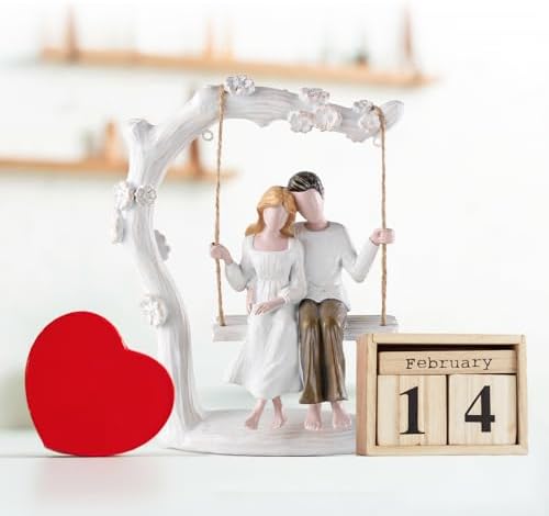 Storieme Romantic Couples Swing Figurine - Unique Wedding Anniversary Gift