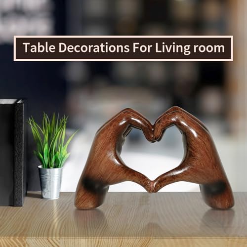 Heart Hands Sculpture Decor for Living Room Office Bedroom