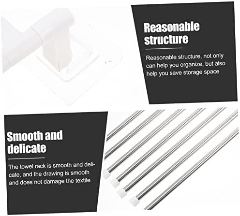 NUOBESTY 1Set Rotatory Towel Rack Stainless Steel