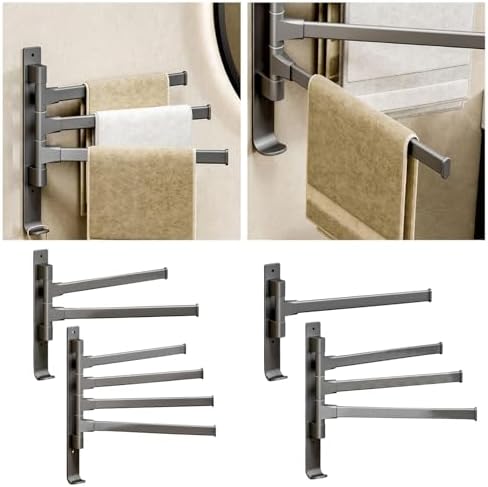 Lavilody Swivel Towel Rack 1-4 Arm Adjustable