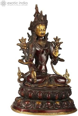 White Tara Devi Brass Statue - Home Decor Meditation