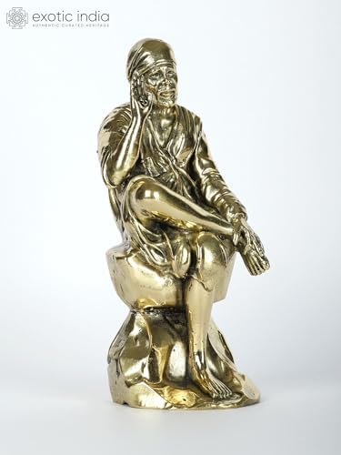 Superfine Sai Baba Brass Statue for Pooja Home Dcor