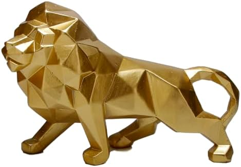 Wisifayardin Golden Lion Sculpture Resin Statue