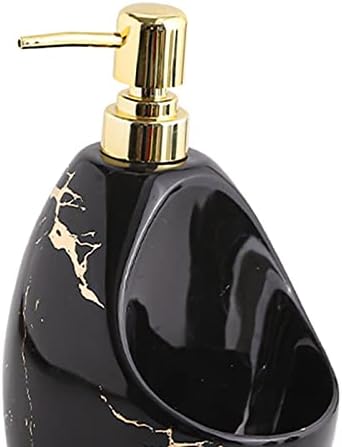 Duiaynke Countertop Soap Dispenser with Sponge Holder - Black
