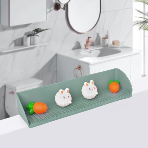 Silicone Splash Guard for Bathtub with 4 Suction Cups