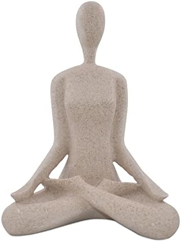 SIMONS SHOP Yoga Sculpture Desk Decor Figurine