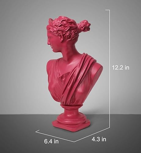 YUEOECOR 12Inch Diana Statue - Classic Greek Bust Figurine