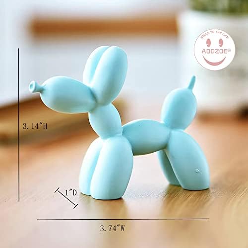 Addzoe Resin Balloon Dog Sculpture - Light Blue
