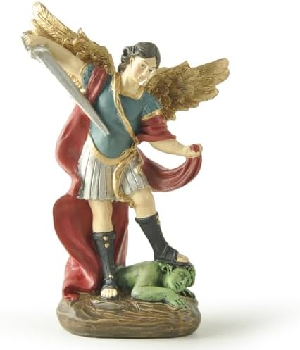 St Michael Archangel Statue 532 Hand-Painted Resin Figurine